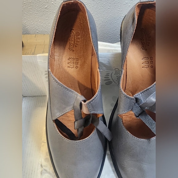 NWT Spring Step Welch grey leather mary janes, size 40 (9). - Picture 6 of 7